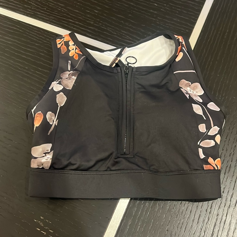 Open back floral top